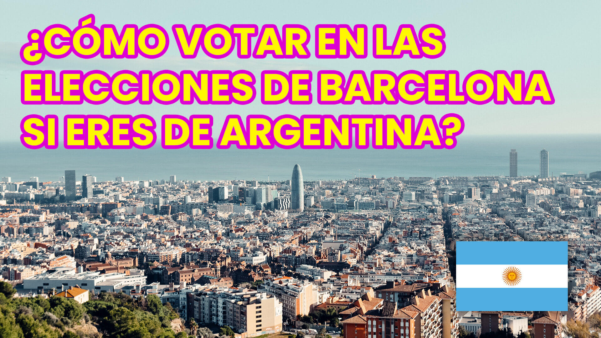¿Cómo votar en las elecciones de Barcelona si eres de Argentina?