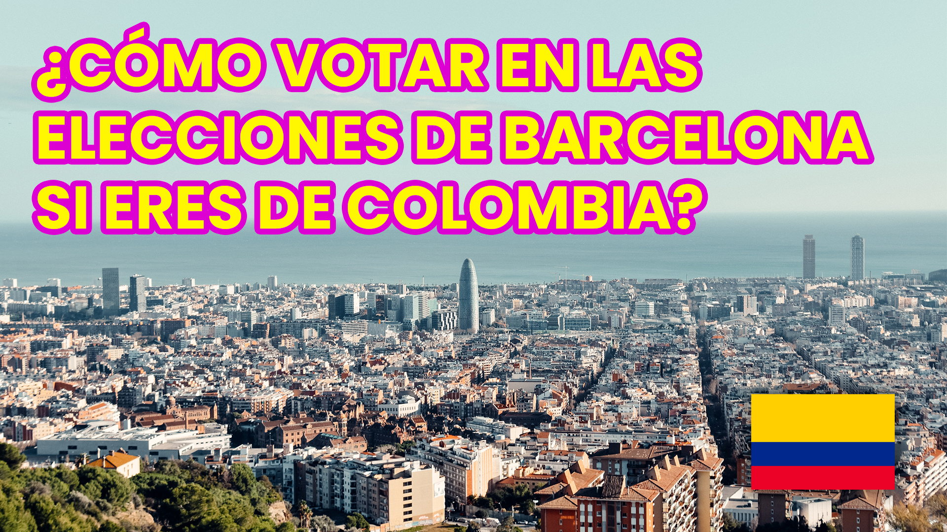 ¿Cómo votar en las elecciones de Barcelona si eres de Colombia?