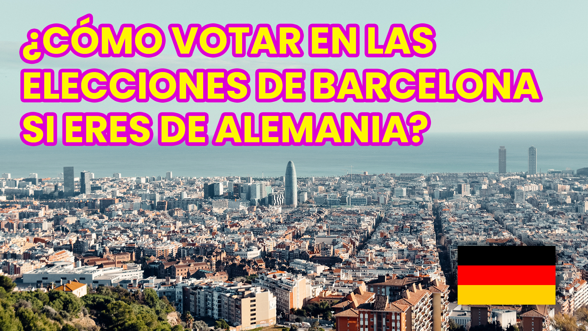 ¿Cómo votar en las elecciones de Barcelona si eres de Alemania?