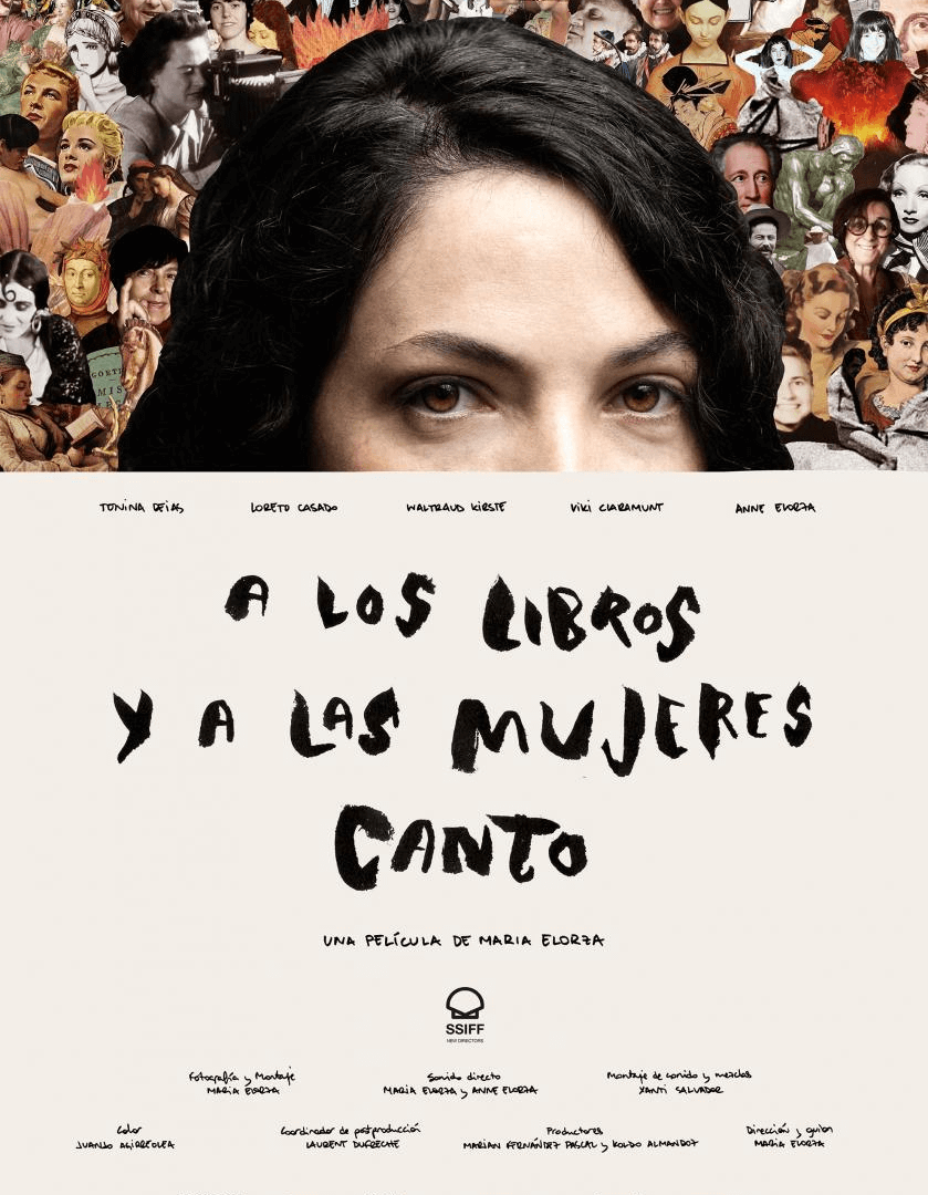 Cartel de A los libros y a las mujeres canto, película que se estrena en L'Alternativa 2022