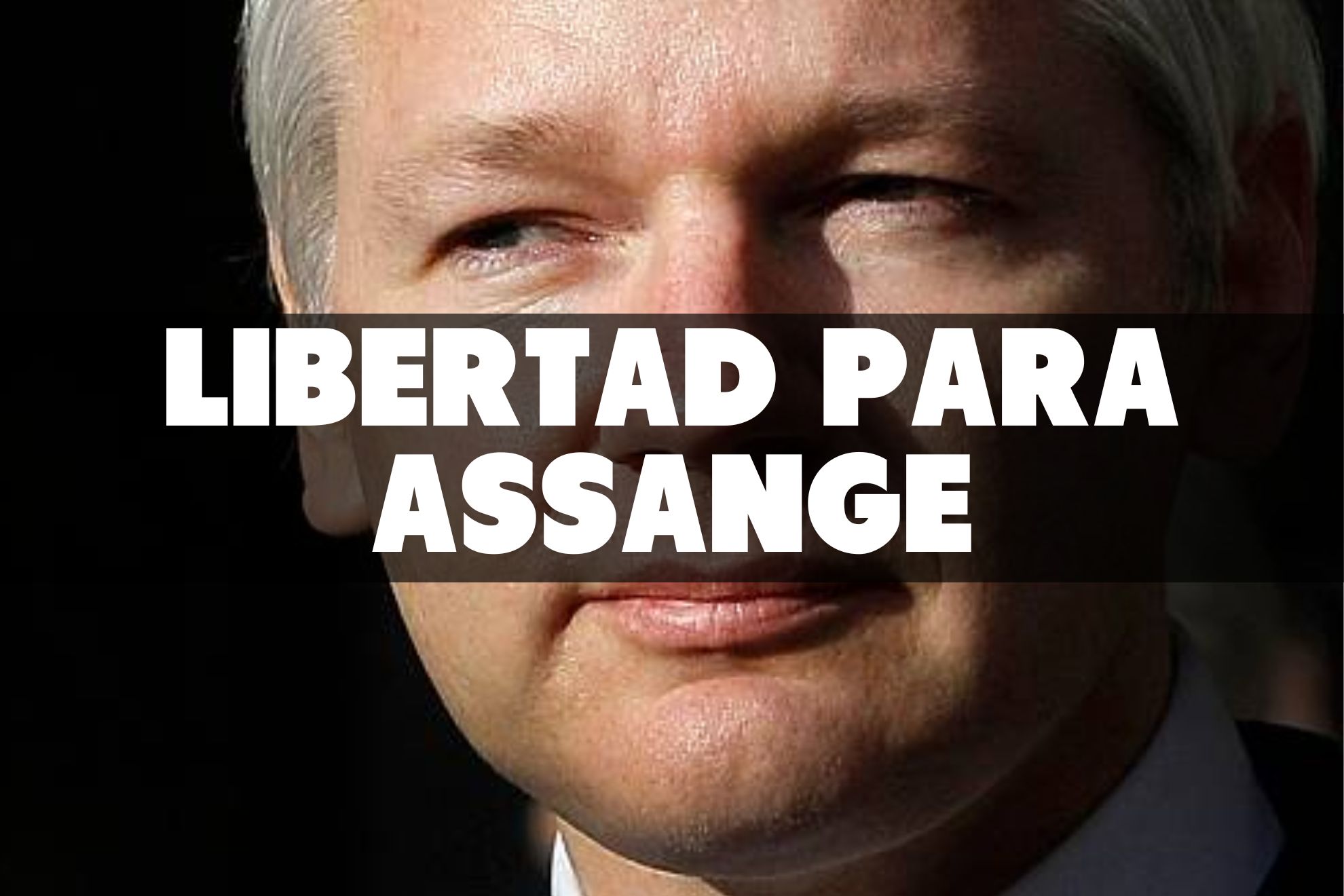Activistas reclaman la libertad de Assange durante un acto protagonizado por Antony Blinken