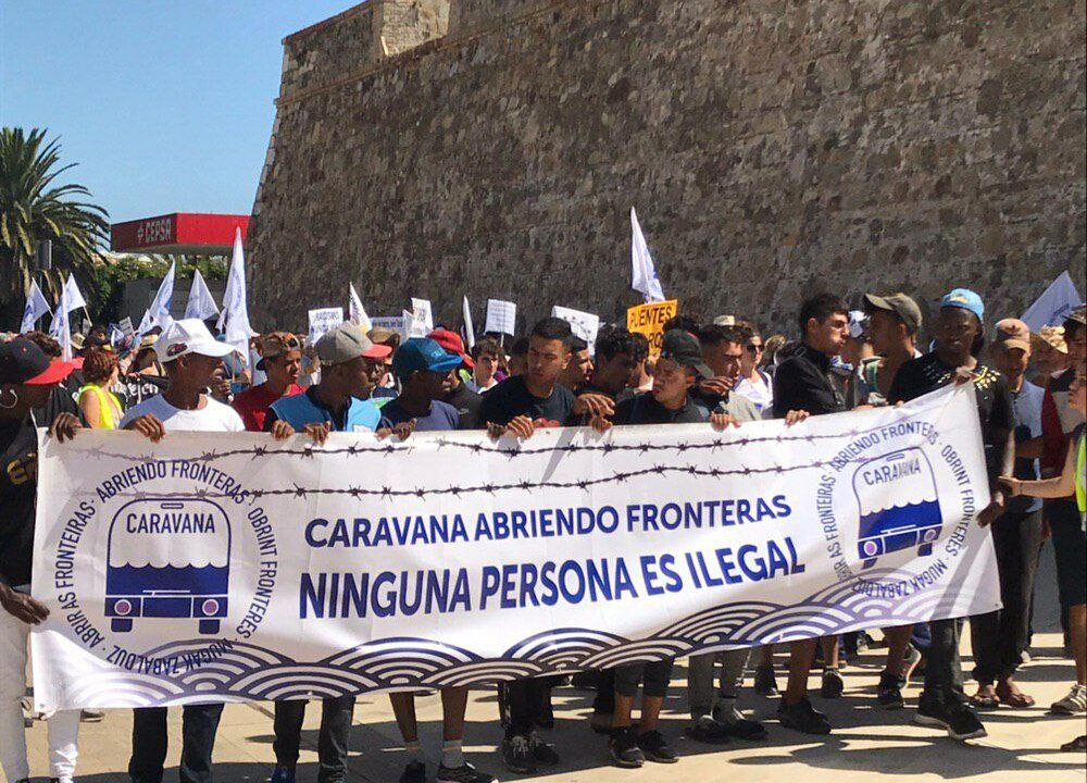 Caravana Abriendo Fronteras clama por Justicia en Melilla