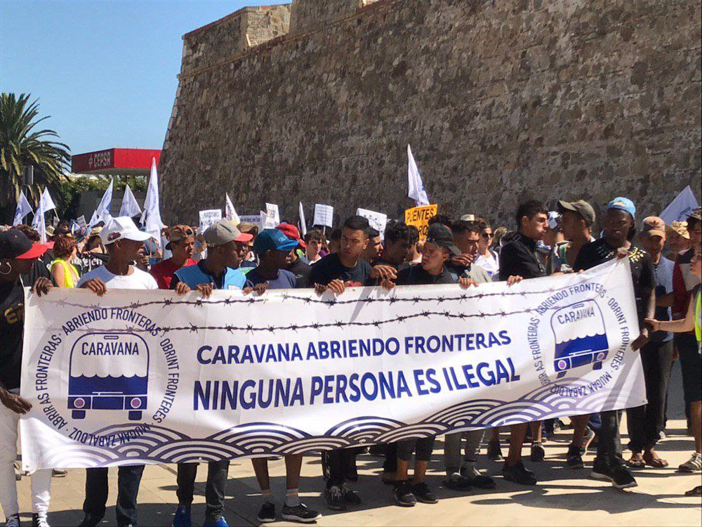 Caravana Abriendo Fronteras clama por Justicia en Melilla