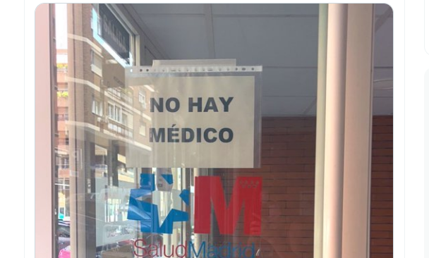 El cartel de un centro de salud que ha conmocionado a medio Twitter