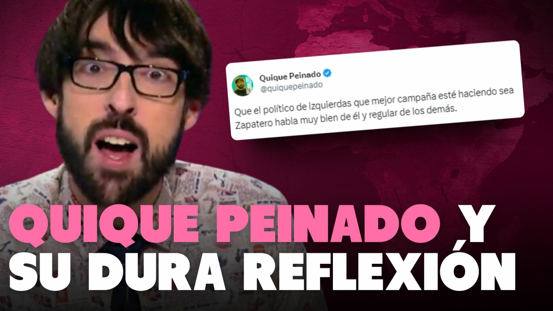 La reflexión de Quique Peinado que debería hacer pensar a los políticos actuales