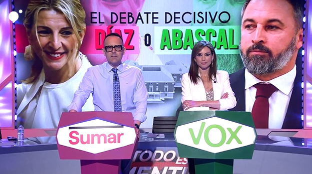 Risto Mejide sorprende al proponer un cara a cara entre Yolanda Díaz y Santiago Abascal en "Todo es mentira"