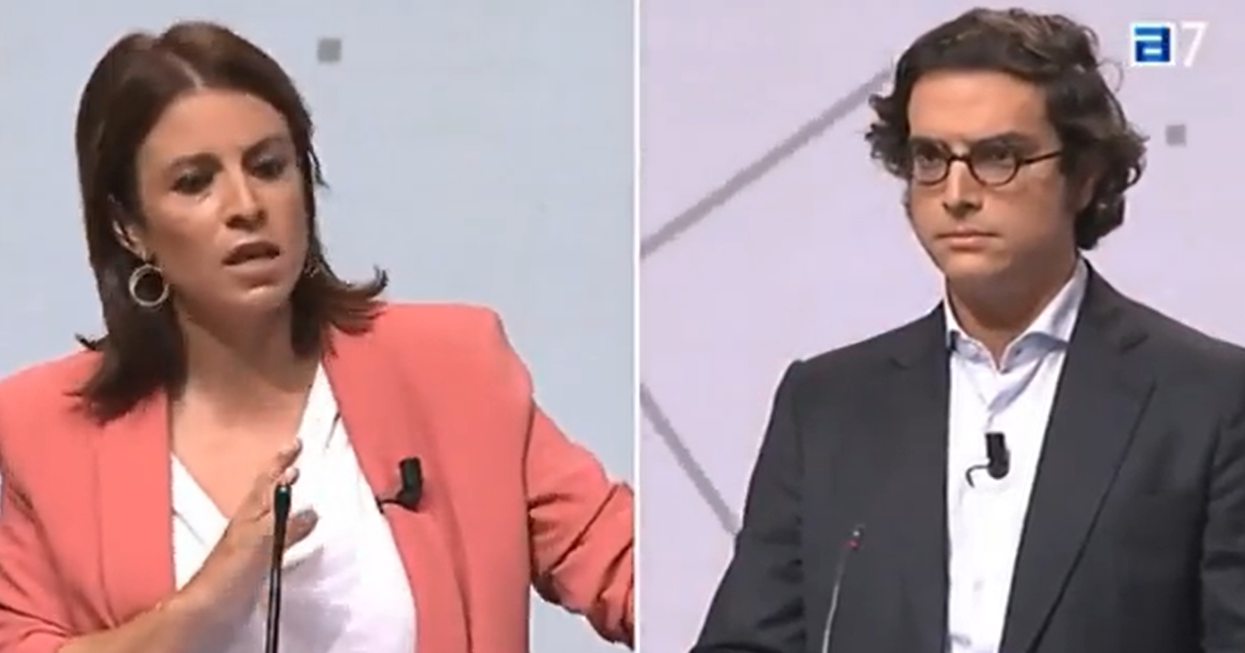 Adriana Lastra deja sin palabras a un político de Vox con un contundente minuto