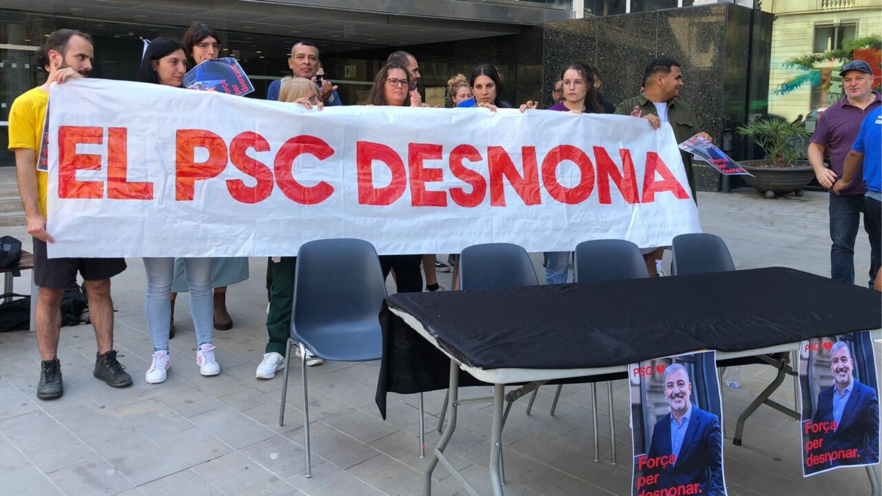 Collboni desahucia: colectivos de vivienda señalan al PSC