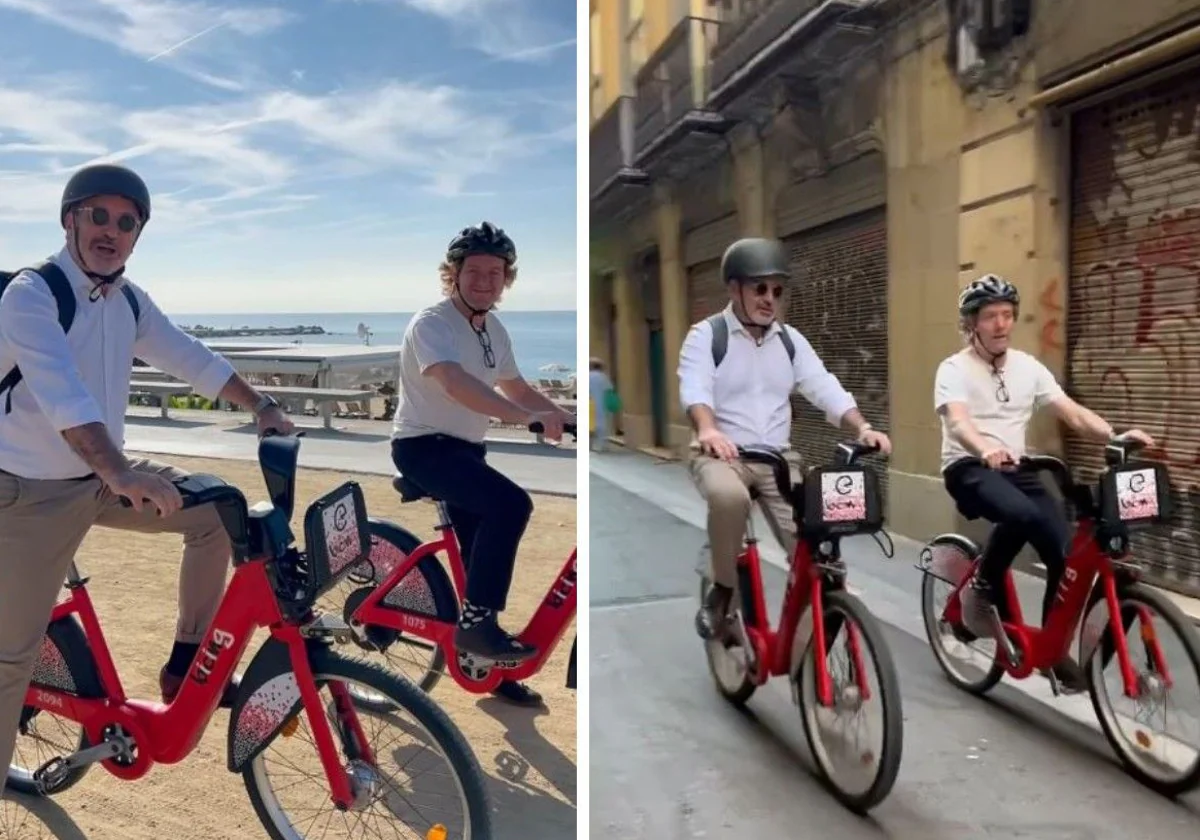 Un nuevo ridículo de Jaume Collboni: se graba en bici en una calle donde él mismo prohibió su uso